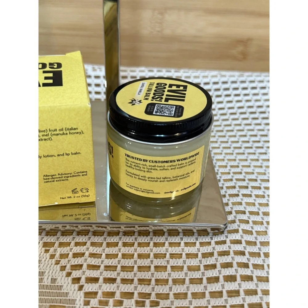 Evil Goods! Santal Vanilla Grass-Fed Beef Moisturizer Natural Tallow Balm - 56g
